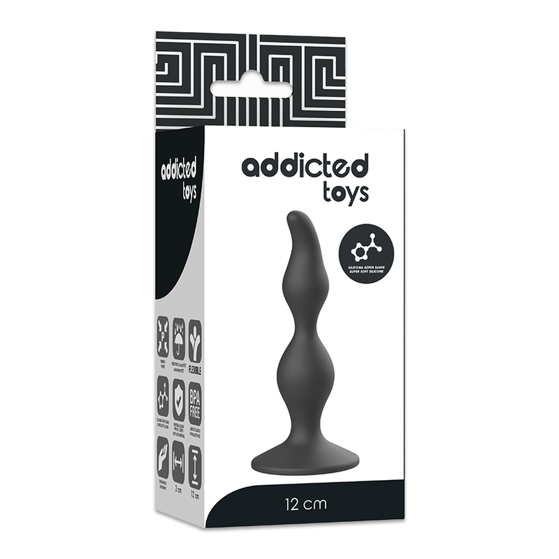 ADDICTED TOYS - PLUG SESSUALE ANALE 12 CM NERO - immagine 2