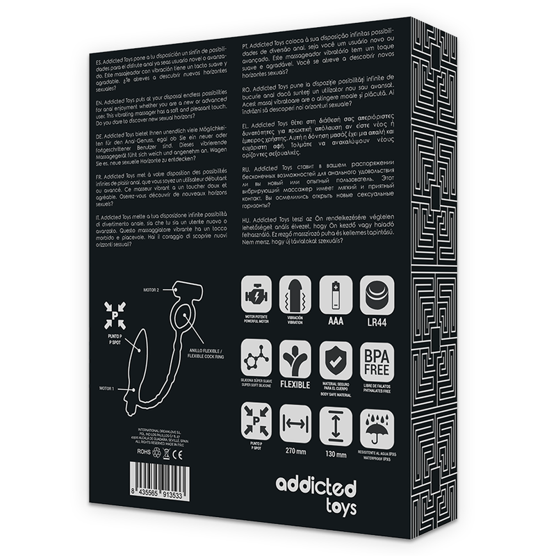 ADDICTED TOYS - PLUG ANALE CON ANELLO VIBRANTE - immagine 4