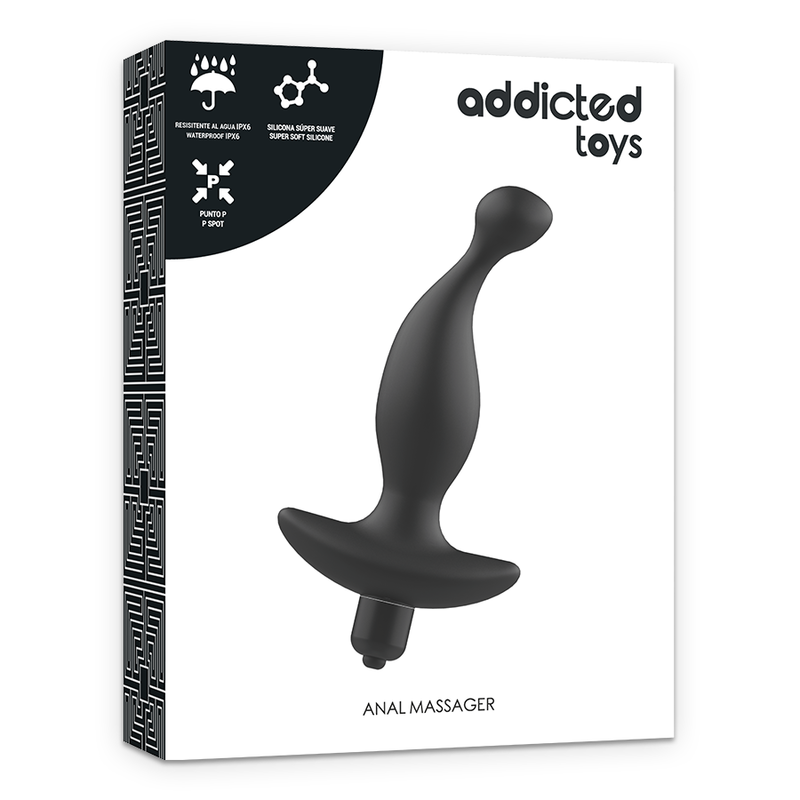 ADDICTED TOYS - MASSAGGIATORE ANALE CON VIBRAZIONE NERAMODELLO 1 - immagine 2