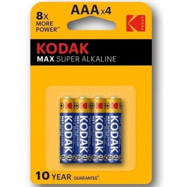 KODAK – BATTERIA MAX SUPER ALCALINA AAA LR03 BLISTER * 4