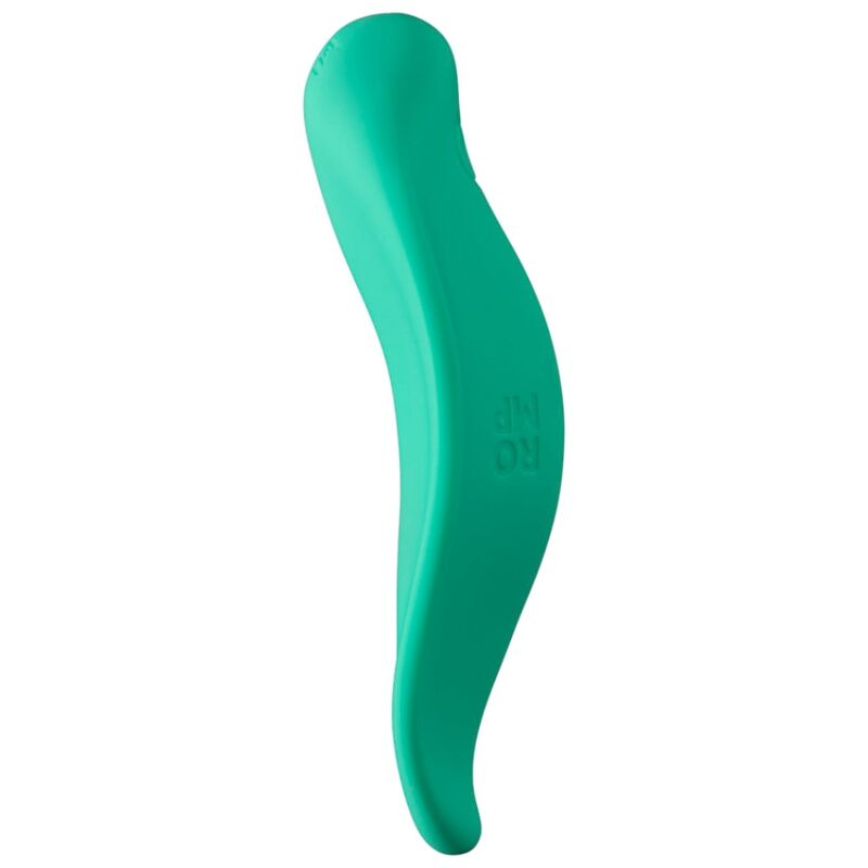 ROMP - WAVE VIBRATORE A ONDE STIMOLATORE CLITORIDEO FORMA ERGONOMICA VERDE ACQUA