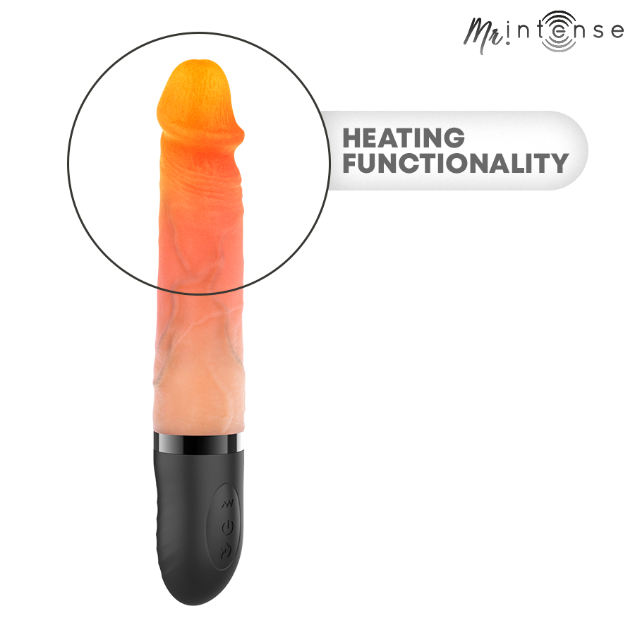 MR INTENSE - JEAN VIBRATORE UP&DOWN CON EFFETTO CALORE 24 CM -Ø- 3,8 CM - immagine 9