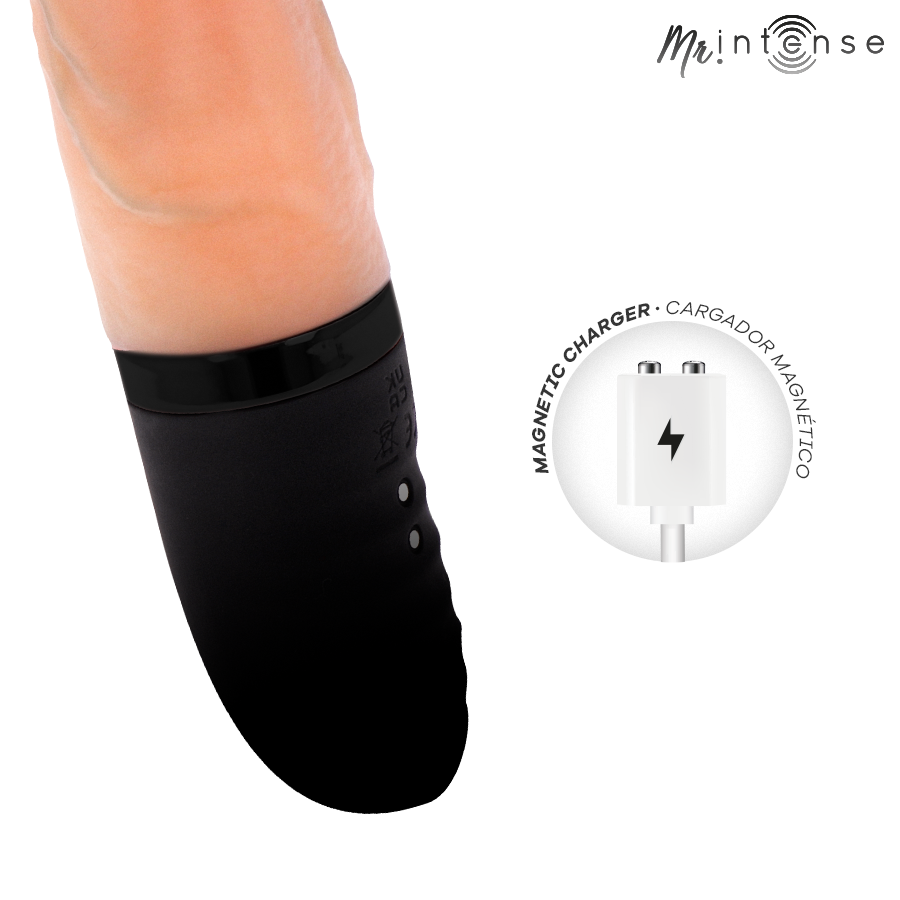 MR INTENSE - JEAN VIBRATORE UP&DOWN CON EFFETTO CALORE 24 CM -Ø- 3,8 CM - immagine 4