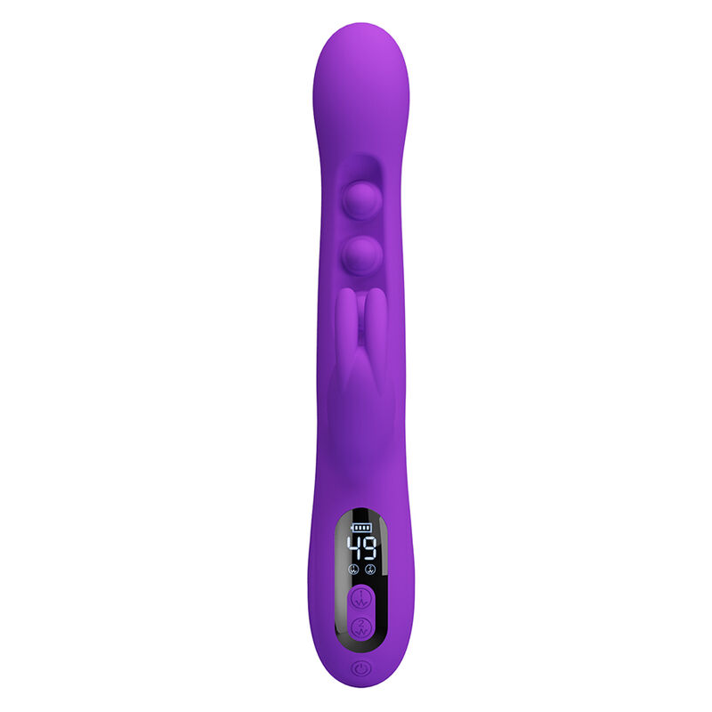 PRETTY LOVE - VIBRATORE A CONIGLIO SABIEN CON STIMOLAZIONE A PERCUSSIONE E LED VIOLA - immagine 4