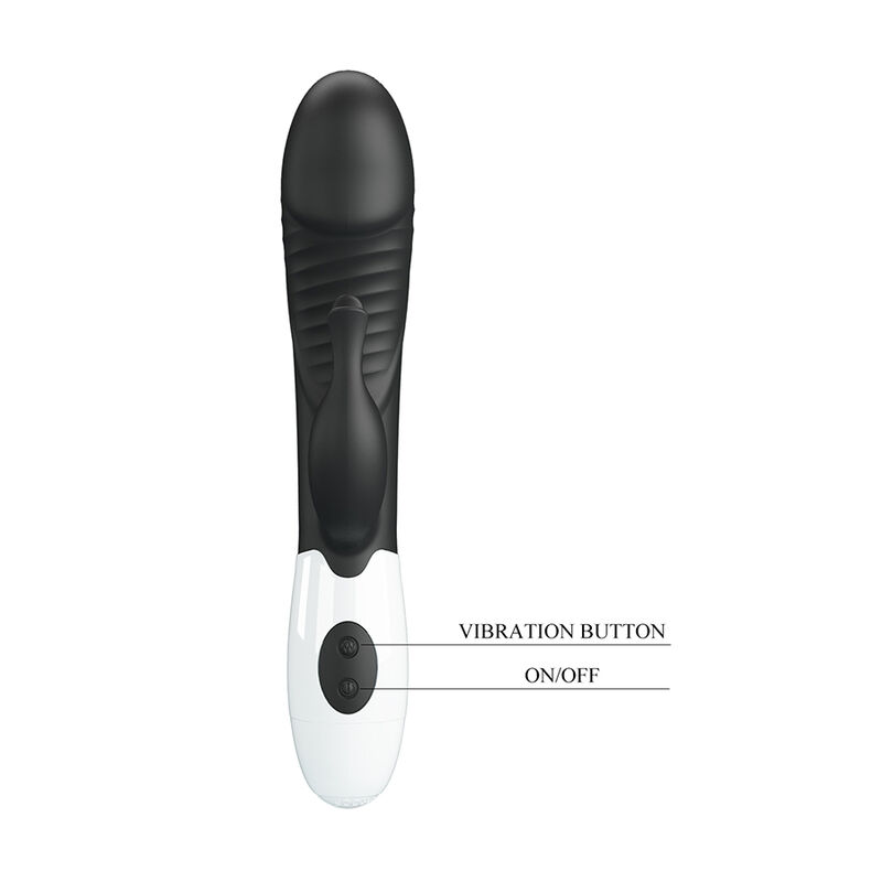 PRETTY LOVE - VIBRATORE A CONIGLIO RASMUSSEN 30 FUNZIONI NERO - immagine 4