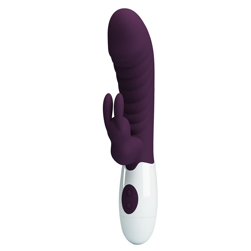 PRETTY LOVE - VIBRATORE A CONIGLIO NAUGHTY BUNNY A 30 FUNZIONI, VIOLA - immagine 5