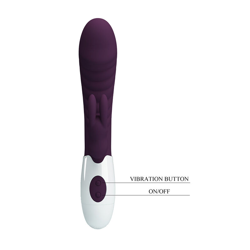 PRETTY LOVE - VIBRATORE A CONIGLIO NAUGHTY BUNNY A 30 FUNZIONI, VIOLA - immagine 7