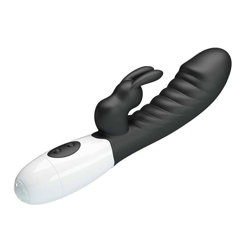 PRETTY LOVE - VIBRATORE A CONIGLIO NAUGHTY BUNNY CON 30 FUNZIONI NERO - immagine 3