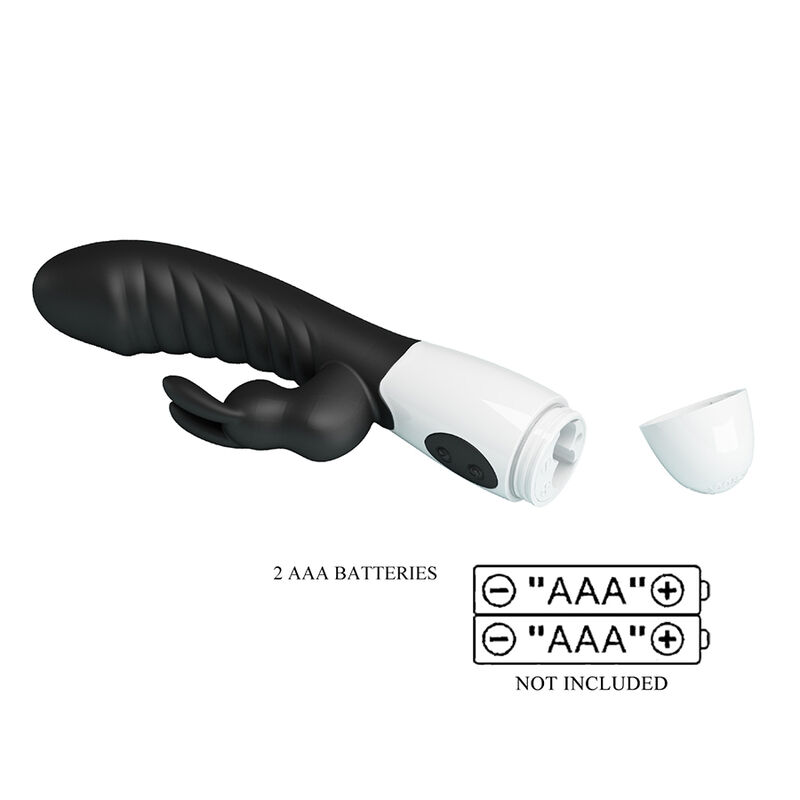 PRETTY LOVE - VIBRATORE A CONIGLIO NAUGHTY BUNNY CON 30 FUNZIONI NERO - immagine 10