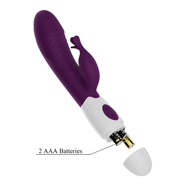PRETTY LOVE - VIBRATORE A CONIGLIO ROGUE MUSE 30 FUNZIONI VIOLA - immagine 6