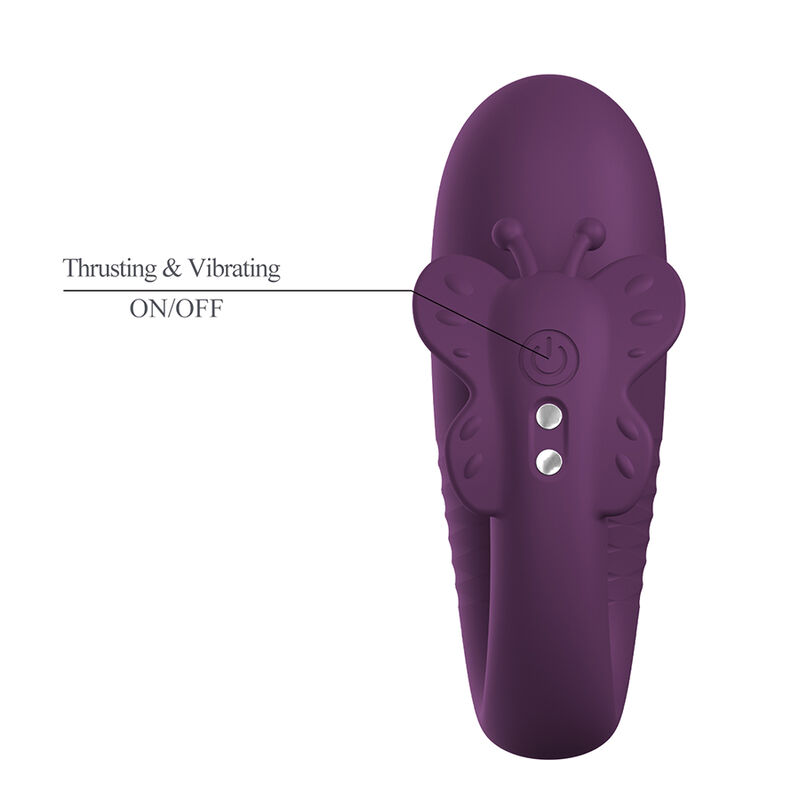 PRETTY LOVE - VIBRATORE A UOVO KLAY CON SPINTA, CONTROLLO TRAMITE APP, VIOLA - immagine 6
