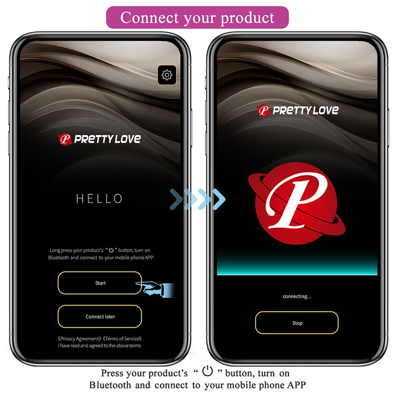 PRETTY LOVE - VIBRATORE A UOVO KLAY CON SPINTA, CONTROLLO TRAMITE APP, VIOLA - immagine 9