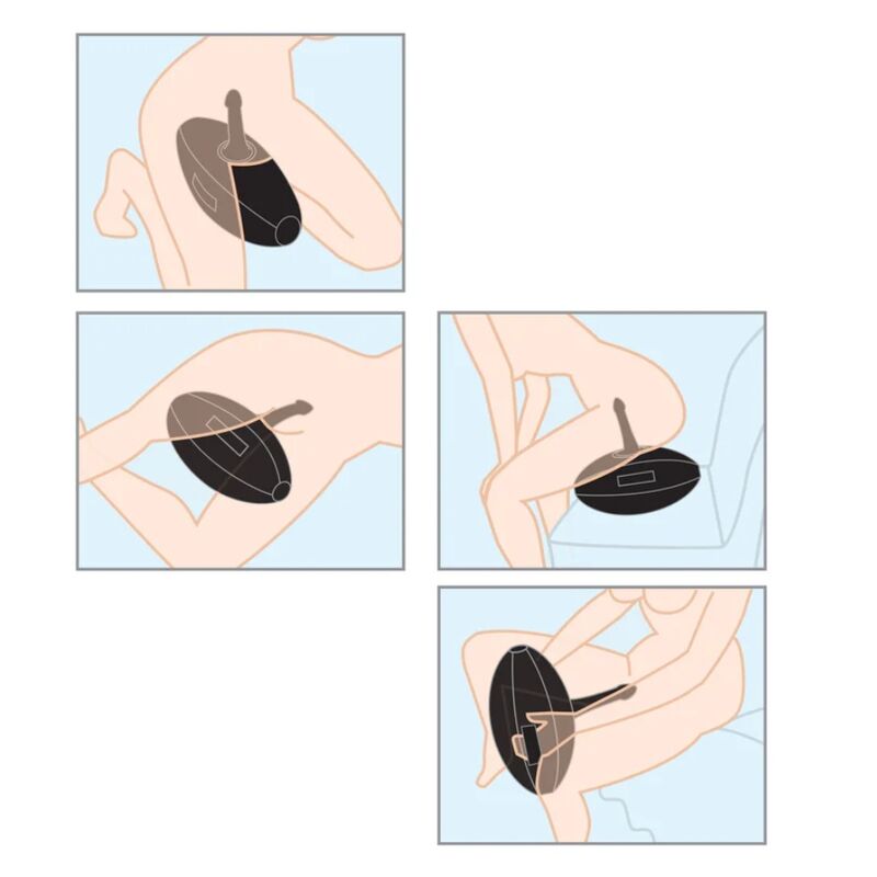 FETISH FANTASY SERIES - BODY DOCK SFERA DELL'AMORE GONFIABILE CON DILDO NERO 41,9 CM - immagine 2