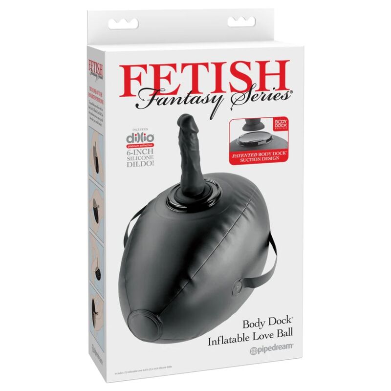 FETISH FANTASY SERIES - BODY DOCK SFERA DELL'AMORE GONFIABILE CON DILDO NERO 41,9 CM - immagine 3