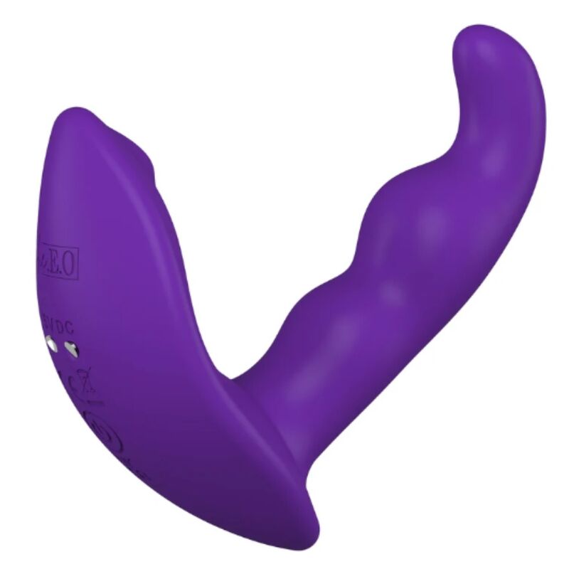 SHE.E.O - STIMOLATORE ANALE VIBRANTE ROTANTE CON TELECOMANDO VIOLA - immagine 7