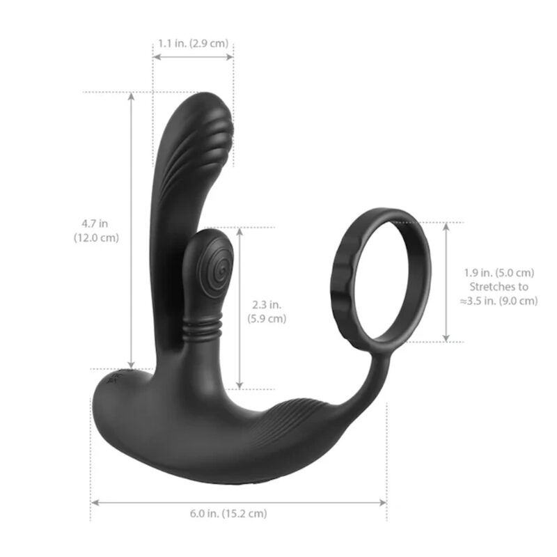 ANAL FANTASY ELITE - STIMOLATORE ANALE E PERINEALE RICARICABILE PER INTIMO DELL'AGAMES ANALE - immagine 5