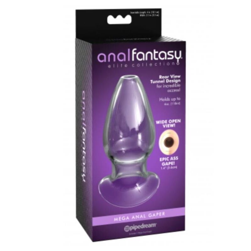 ANAL FANTASY ELITE - MEGA ANAL GAPER PLUG ANALE TRASPARENTE - immagine 3