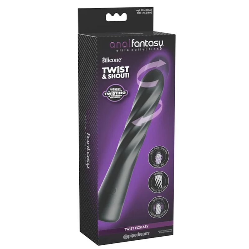 ANAL FANTASY ELITE - TWIST ECSTASY STIMOLATORE ANALE ROTANTE RICARICABILE - immagine 3