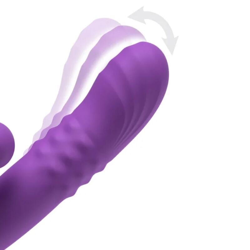 FANTASY FOR HER - HARMONI PRO VIBRATORE A CONIGLIO VIOLA PER LA STIMOLAZIONE DEL PUNTO G E DEL CLITORIDE - immagine 7