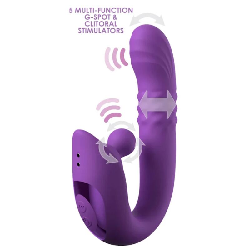 FANTASY FOR HER - HARMONI PRO VIBRATORE A CONIGLIO VIOLA PER LA STIMOLAZIONE DEL PUNTO G E DEL CLITORIDE - immagine 2