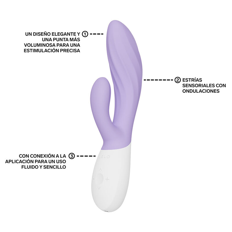 LELO - INA TWIST VIBRADOR RABBIT PUNTO G Y CLÍTORIS LAVANDA - immagine 6